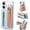 Skyblue, variant on Allytechgroup iPhone 16 Plus Case with Cards Holder & Hand Strap, Clear Back Cover Shockproof Drop Protective Anti-Yellowing Bumper Phone Case for Apple iPhone 16 Plus, Black