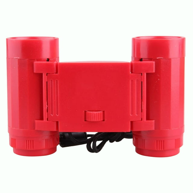 facefd Telescope Portable Kid Binocular Foldable Outdoor Observing Tool High foldable children binocular Resolution Children Binocular, Red