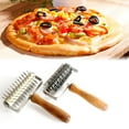 thumbnail image 3 of BE-TOOL Pizza Cutter Pizza Cookie Puncher/Pastry Wheel Roller Dough Tool Stainless Steel Lattice Roller Cutter/Needle Cutter, 3 of 8