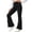 Black, variant on Bixock Toddler Girls Leggings High Waist Flare Pants Kids Trousers Elastic Waist Ruffle Solid Color Side Pocket Loose Stretch Fall Casual Daily Wear Size 11-12Years