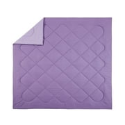 Urban Playground Kids and Teens Iris Solid Purple 2-Piece Comforter Set, Twin/Twin XL