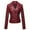 Wine jacket for women, variant on Usmixi 2023 Winter Womens Leather Jacket Womens Fashion Moto Biker Bomber Jacket Fall Lightweight Faux Leather Coat Casual Solid Lapel Long Sleeve Zip up Pocket Slim Short Outwear Up to 65% off