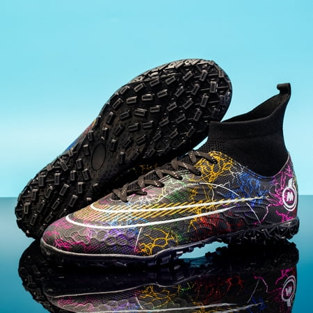 

Men s Anti-skid TF Turf Cleat Soccer Shoes Breathable Professional Sport Training Sneakers For Adult Youth Children Super Foot Bowl