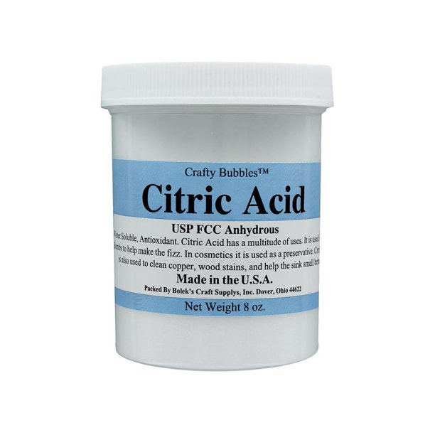 Crafty Bubbles Citric Acid 8oz Jar