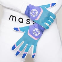 Massov EVO2 Men's Football Gloves, Cotton Candy, Double Extra Large