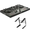 Hercules DJ Control Inpulse 300 2 Channel USB Controller, with Beatmatch Guide Software Included, with Laptop Stand for Workstations