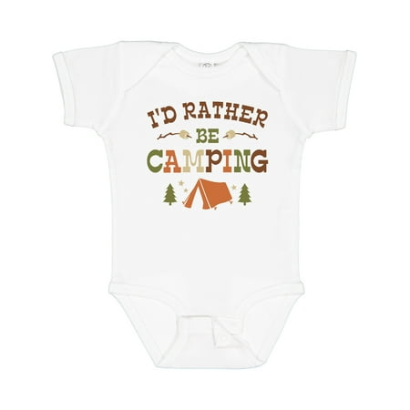 

Inktastic Rather Be Camping T1 Gift Baby Boy or Baby Girl Bodysuit