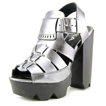 UPC 887696394572 product image for Mia Luka Women US 7 Silver Platform Heel | upcitemdb.com
