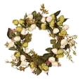 thumbnail image 4 of de Flores Artificiales de Peonía de Puerta de Primavera Flor Delantera Puerta Boda Decoración Interior Verde BLESIY Guirnalda de la puerta de la ramita de la flor, 4 of 8