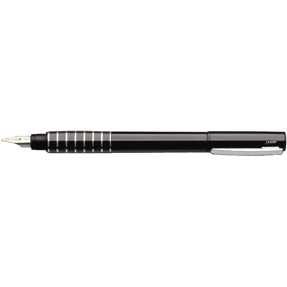 Lamy L98LD-M Accent BR Eight Ring Black Brass Fountain Pen, Medium