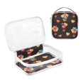 thumbnail image 3 of Hearts Or Balloon Clear Cosmetic Bags with Handles PVC Toiletry Bags Zipper Waterproof Portable for Traveling 2 Pcs, 3 of 7