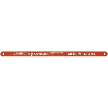 UPC: 0081838043384 | Century Drill & Tool Hacksaw Blade High Speed Steel – 12 in. x 24T