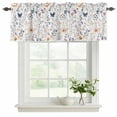 thumbnail image 2 of 2 Panels Watercolor Wildflowers Valance for Windows, Spring Pastoral Botanical Flowers Light Filtering Kitchen Curtains, Rod Pocket Window Treatment Curtain Valances for Living Room Bedroom, 42"x12", 2 of 9