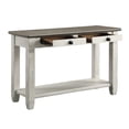 thumbnail image 4 of Lexicon Granby Table Console à 2 Tiroirs en Bois, Blanc Antique, 4 of 6