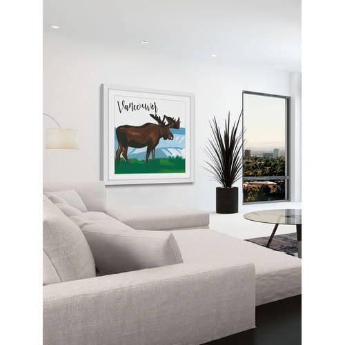 Marmont Hill "Vancouver Moose" by Molly Rosner Framed Painting Print