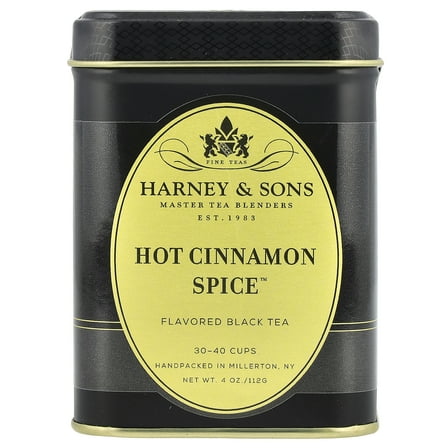 Harney & Sons Black Tea, Hot Cinnamon Spice, 4 oz (112 g)