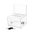 thumbnail image 2 of Abbracc Business Card Collection Box Acrylic Ballot Box for Charity Desktop Business Transparent, 2 of 9