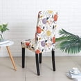 thumbnail image 4 of XmhyTop-A Printed Stretchable Parson Chair Covers for Dining Room Set of 6,Pattern Stretch Dining Chair Slipcover Washable Removable for Kitchen,Hotel,Restaurant,Ceremony Universal Size(6PCS,Flower), 4 of 5