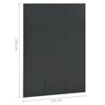 thumbnail image 4 of vidaXL 3-Panel Room Divider Anthracite 120x180 cm Steel, 4 of 4