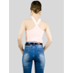 thumbnail image 3 of Blusas Body Mujer Texturizada Casual O Elegante Crop Top Body Cuello Alto Para Mujer, 3 of 5