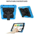 thumbnail image 3 of iPad 9th Generation Case iPad 8th/7th Generation Case with Screen Protector Pencil Holder 360 Stand Hand Strap Kids Shockproof Heavy Duty Rugged Cover for iPad 10.2 2021/2020/2019, 3 of 7