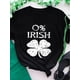 thumbnail image 3 of Women's St. Patrick's Day T-Shirt - 100% Polyester Crew Neck Short Sleeve with Irish Clover Beer PriCamisetas de verano para mujer, manga corta, cuello redondo, casual, lindo, con gráficos, camisetas, 3 of 6