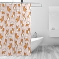 thumbnail image 2 of FREEAMG Cartoon Dogs Pattern Shower Curtain for Bathroom Waterproof Fabric Shower Curtains Bathtub Curtain with 12 Hooks, 60"x 72" for Bath Hotel Room, 2 of 6