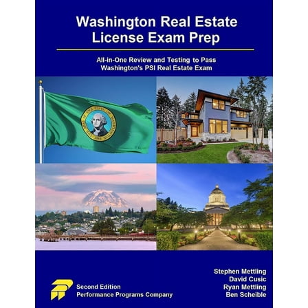 Washington Real Estate License Exam Prep: All-in-One Review and Testing to Pass Washington's PSI Real Estate Exam, (Paperback)