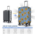 thumbnail image 4 of Disketp Sunflowers Elastic Travel Luggage Cover Travel Suitcase Protective Cover For Trunk Case Apply To 18''-32'' Suitcase Cover-X-Large, 4 of 7