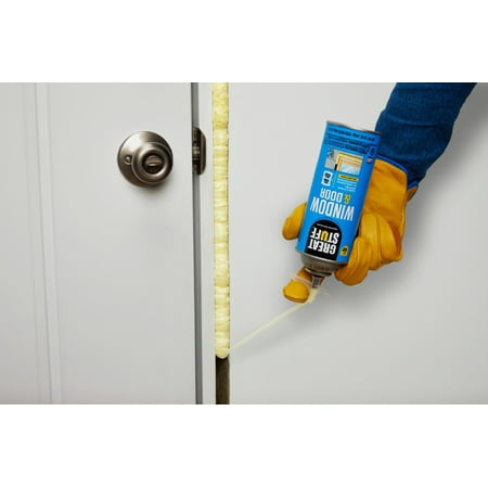 GREAT STUFF 175437 Foam Sealant,Yellow,12 oz.,Windows/Doors G4038277