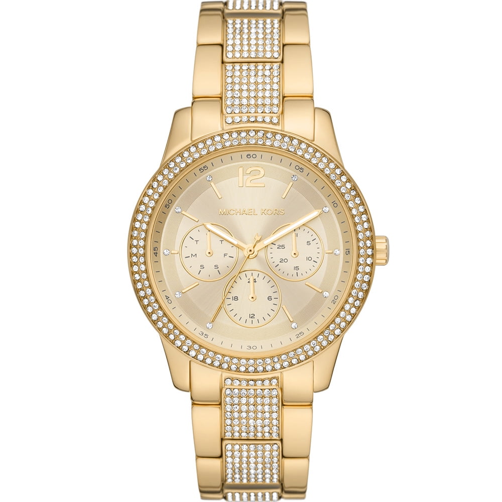 Michael Kors Bradshaw Silver Crystal Glitz Women's Logo