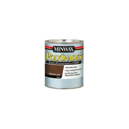 - Minwax® PolyShades® Mission Oak, Gloss, 1-Qt