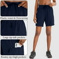thumbnail image 4 of Women's Hiking Cargo Shorts Quick Dry Lightweight Athletic Shorts for Women, 4 of 5
