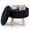 Black, variant on ZUNMOS Velvet Vanity Stool - Round Ottoman Footrest Chair for Makeup Room, Bathroom, Bedroom, Living Room, Entryway & Offices, Pink