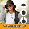 thumbnail image 3 of czcpp-Waterproof Bucket Hat Women Packable Outdoor Fishing Hat Lightweight Men UV Protection Summer Sun Hat, 3 of 4