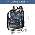 thumbnail image 4 of Ttyddzy Clear Backpack Heavy Duty PVC Transparent Backpack for College Workplace, Moon Blue, 4 of 8