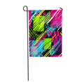 thumbnail image 1 of POGLIP Abstract Chaotic Pattern Urban Geometric Scuffed Drops Sprays Neon for Boys Garden Flag Decorative Flag House Banner 12x18 inch, 1 of 1