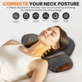 thumbnail image 4 of Fisiorest 3-In-1Neck Massager Pillow,Neck Massager for Pain Relief Deep Tissue, Massage Pillow with Heat, Vibration & Airbag Traction, 3D Ergonomic Cervical Hump Corrector Massage for Home Office, 4 of 8