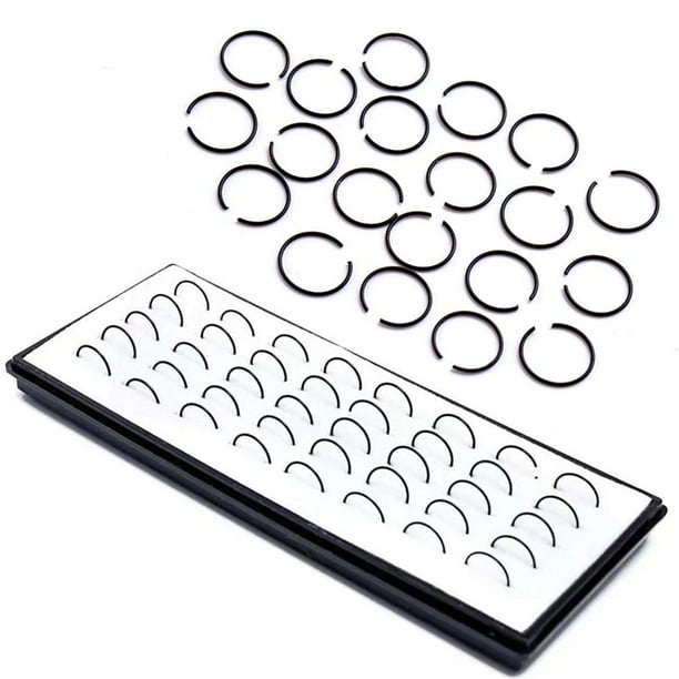 Aros De Nariz Redonda De Acero Inoxidable Unisex, Piercings De Aro Para La Nariz, Piercings De Aro Rellenos Para La Nariz, Anillos De Aro Para El Cuerpo 40 Uds Speravity AP007126-04