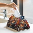 thumbnail image 6 of Salouo Colorful Plant Tiger Pattern Long Tissue Box Cover Rectangular–Plus Size Tissue Box Holder Modern LeatheLarge Tissue Holder for Bathroom Car & Office Decor, 6 of 7