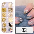 thumbnail image 3 of SeekLGT Abalone Shell Pieces Seashell Nail Charms 3D Pearlized Shell Flakes Thin Crushed Shell Slices for Acrylic Nails Art Design DIY Craft Decoration Kit, 1 pc, 3 of 5