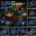 thumbnail image 6 of Solar Garden Lights Outdoor, 120 LED Firework Style with 8 Modes, Waterproof Multicolor Fairy Lights for Yard, Patio, Christmas Decor, Party, Pathway & Poolside, 6 of 9