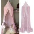 thumbnail image 2 of Dosel para cama infantil redondo con forma de cúpula, color rosa, 2 of 4