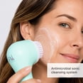 thumbnail image 5 of Spa Sciences Nova Facial Cleansing Brush, Sonic Facial Cleansing for Exfoliation, Includes Antimicrobial Brush, Sensitive Skin Brush, and Serum Infuser, Mint, 5 of 8