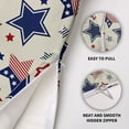 thumbnail image 6 of American 4th of July Patriotic Pillow Covers 18X18 Set of 2, Red Blue Cream Star Independence Memorial Day Throw Pillowcovers Holiday Theme Decor Outdoor Farmhouse Cushion Cover Couch Sofa Bed, 6 of 6