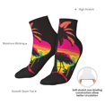 thumbnail image 6 of Naloa Flamingo And Palm Trees At Sunset Ankle Socks for Women Non Slip Socks No Show Socks Classic Low Cut Casual Socks Casual Socks, 6 of 7