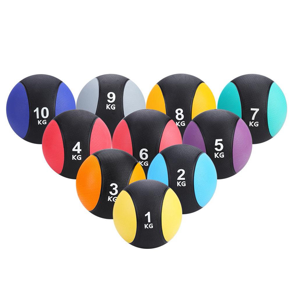 OTVIAP Weighted Fitness Medicine Rubber Ball for Gym Muscle Training