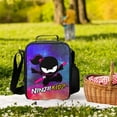 thumbnail image 6 of Ninja Kidz Portable Lunch Bag, Insulated Lunch Box Reusable Lunch Totes Bag for Camping Hiking Travel Picnic, 6 of 8