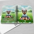thumbnail image 4 of Happy Easter Hello Spring Yorkshire Terrier Playing Football Spiral Bound Journal Yorkie Dog Lover Gifts 5x7in Spiral Notebook - 13003, 4 of 5