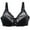 Black BK80, variant on Women Bras Womens Underwear Lift up Gathered Bras Solid Color Comfy Thin Brassiere Lady Plus Size Everyday Wear White 85